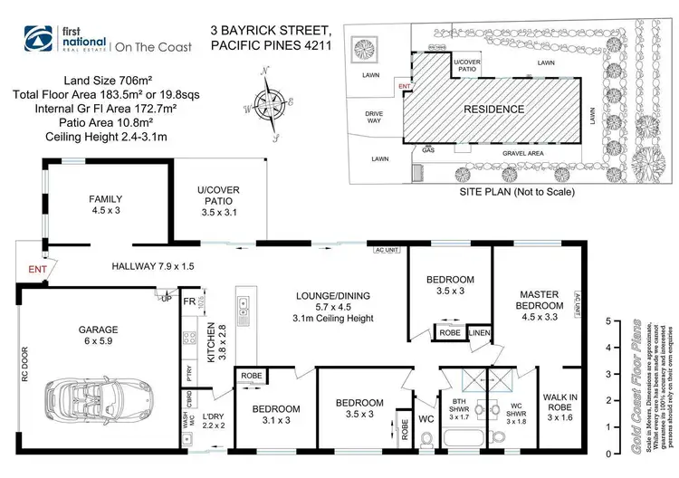 Floorplan of Homely house listing, 3 Bayrick Street, Pacific Pines QLD 4211
