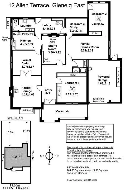 Floorplan of Homely house listing, 12 Allen Terrace, Glenelg East SA 5045