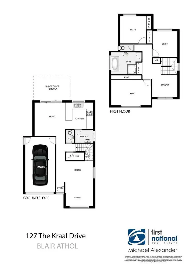 Floorplan of Homely house listing, 127 The Kraal Drive, Blair Athol NSW 2560