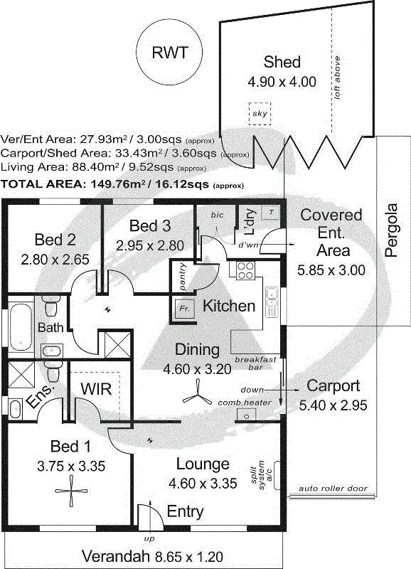 Floorplan of Homely house listing, 2D Walker Court, Nairne SA 5252