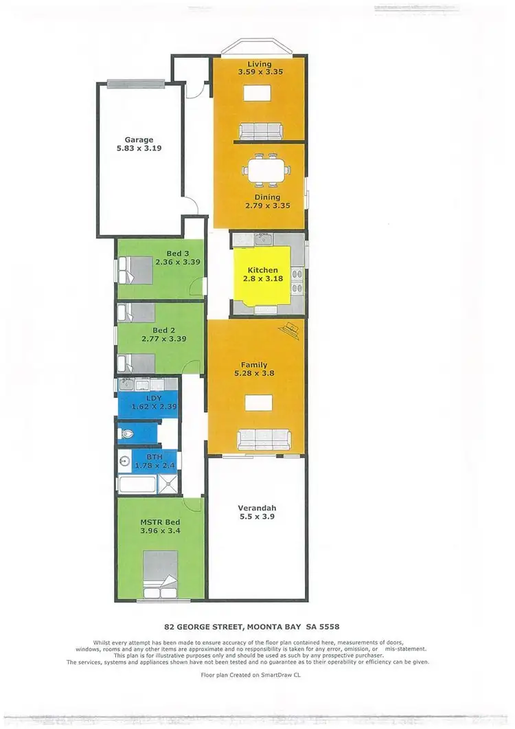 Floorplan of Homely house listing, 82 George Street, Moonta SA 5558