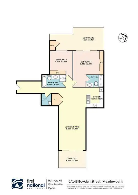 Floorplan of Homely apartment listing, 6/143 Bowden Street, Meadowbank NSW 2114