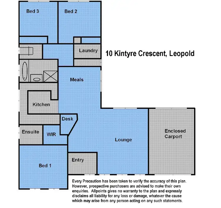 Floorplan of Homely house listing, 10 Kintyre Crescent, Leopold VIC 3224