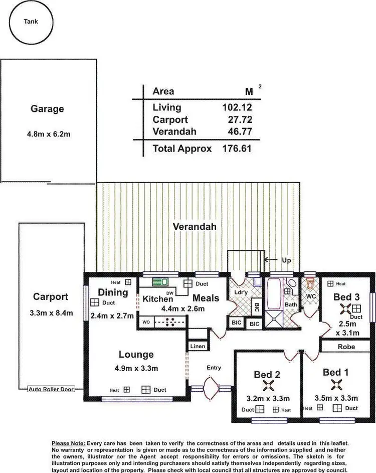 Floorplan of Homely house listing, 14 Warrandee Drive, Modbury North SA 5092