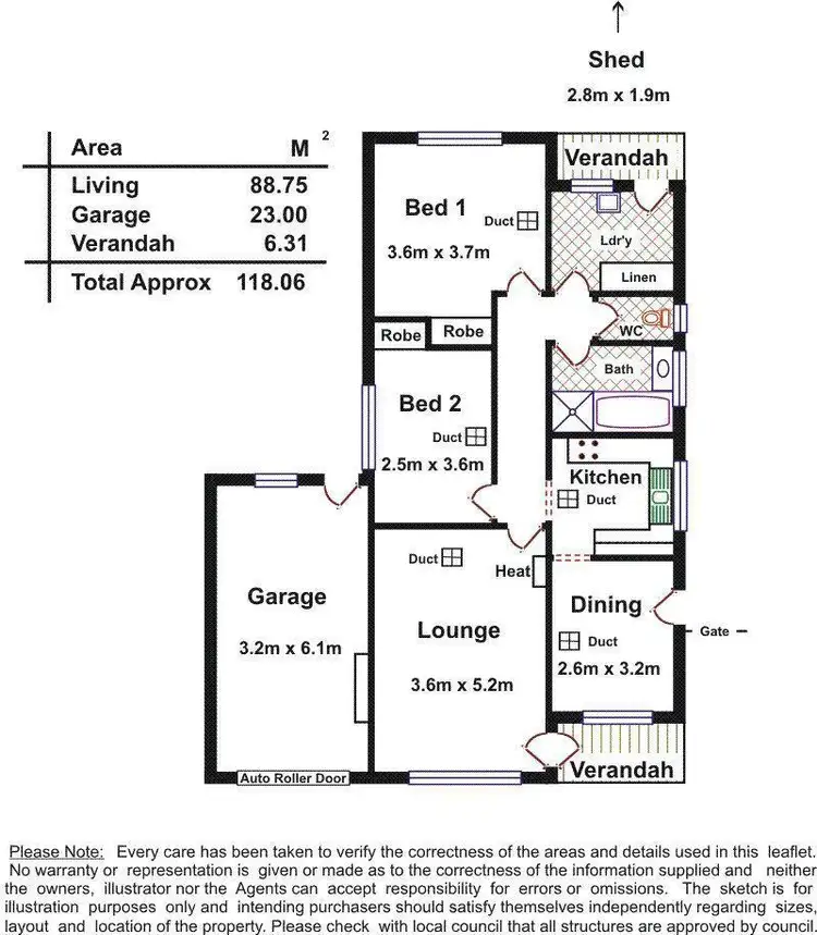 Floorplan of Homely house listing, 25B Gilbertson Road, Seacliff Park SA 5049