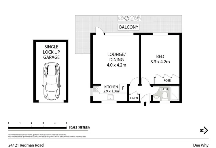 Floorplan of Homely unit listing, 24/21 Redman Road, Dee Why NSW 2099