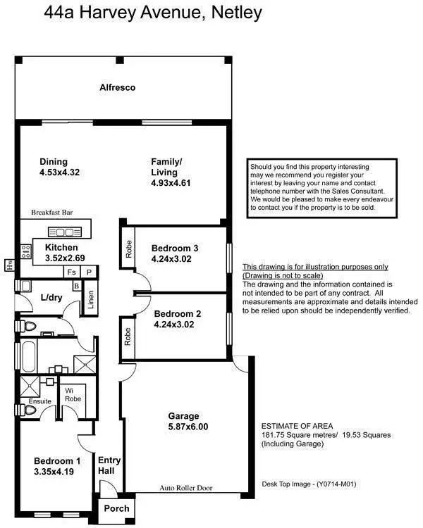 Floorplan of Homely house listing, 44A Harvey Avenue, Netley SA 5037