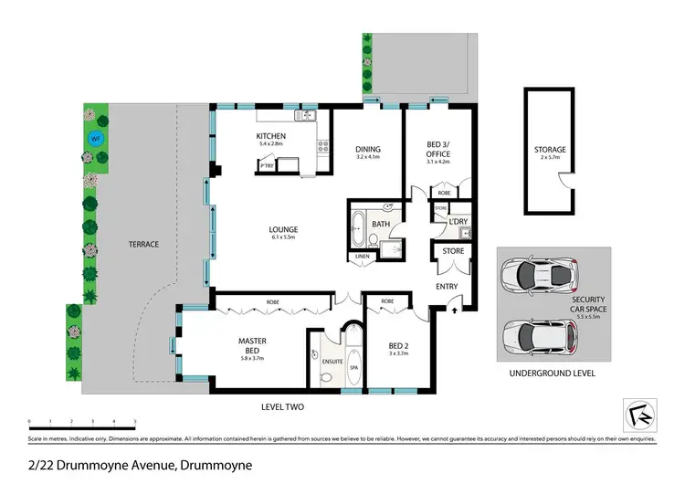 Floorplan of Homely apartment listing, 2/22 Drummoyne Avenue, Drummoyne NSW 2047