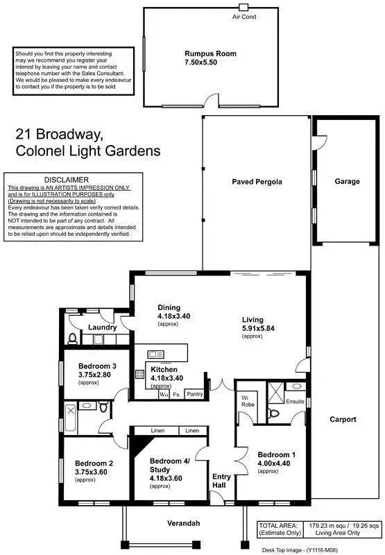 Floorplan of Homely house listing, 21 Broadway, Colonel Light Gardens SA 5041