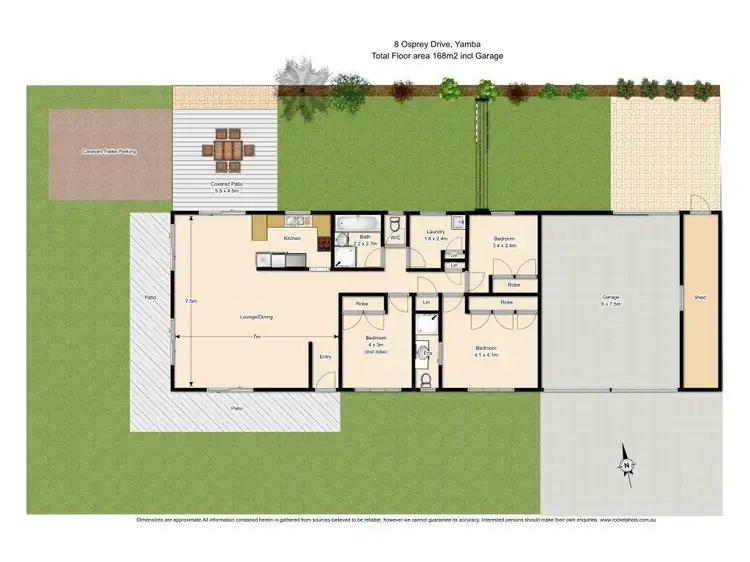 Floorplan of Homely house listing, 8 Osprey Drive, Yamba NSW 2464