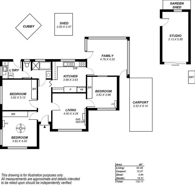 Floorplan of Homely house listing, 13 Sizer Street, Lower Mitcham SA 5062