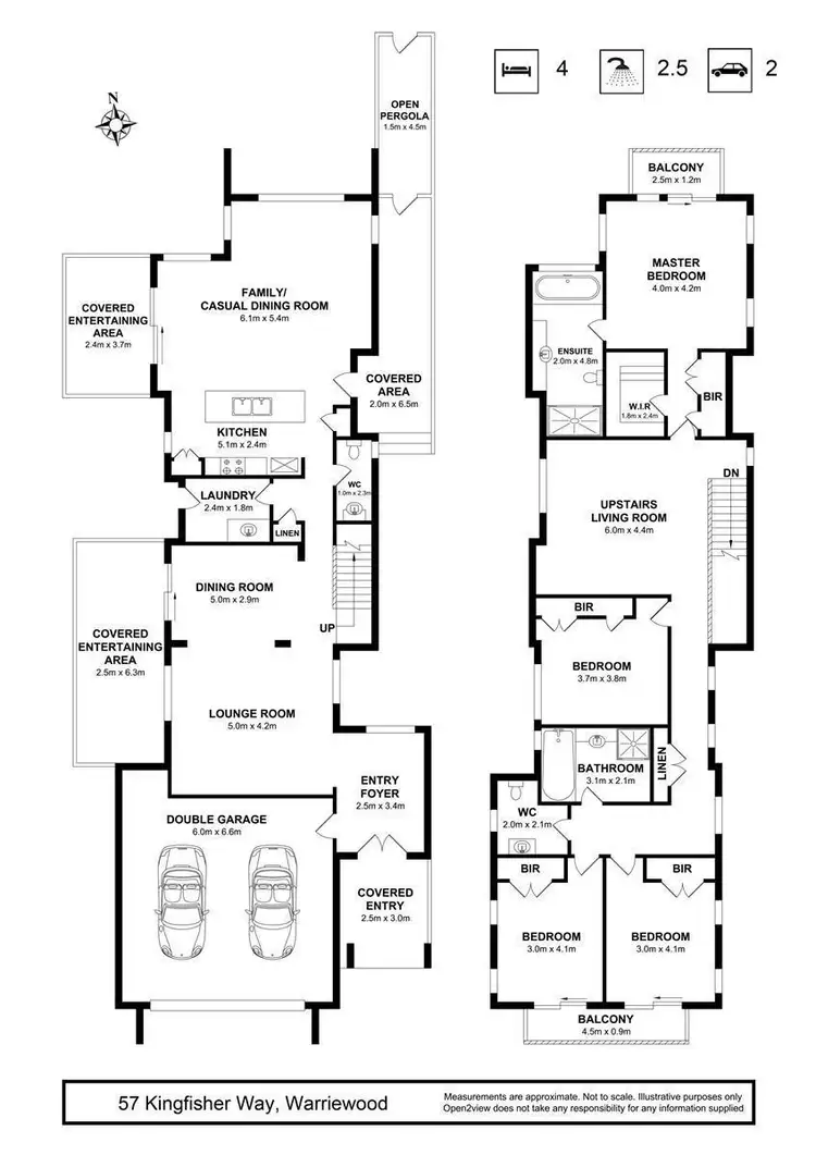 Floorplan of Homely house listing, 57 Kingfisher Way, Warriewood NSW 2102