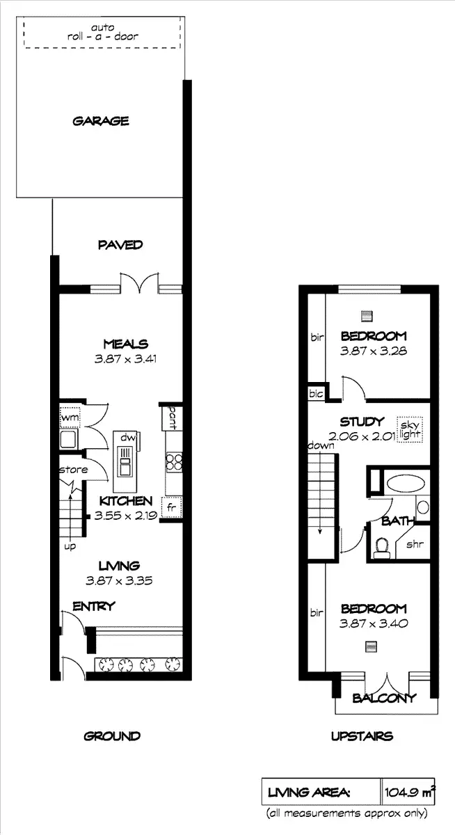 Floorplan of Homely townhouse listing, 5 Spence Place, Adelaide SA 5000