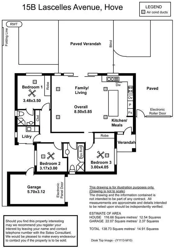 Floorplan of Homely house listing, 15B Lascelles Avenue, Hove SA 5048