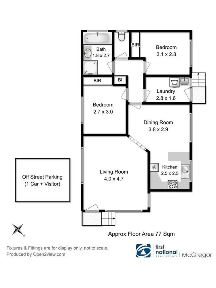Floorplan of Homely house listing, 2/3 Aquila Street, Glenorchy TAS 7010