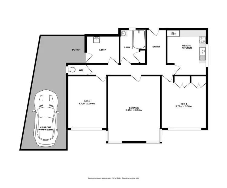 Floorplan of Homely house listing, 2/23A Thomas Mitchell Drive, Wodonga VIC 3690