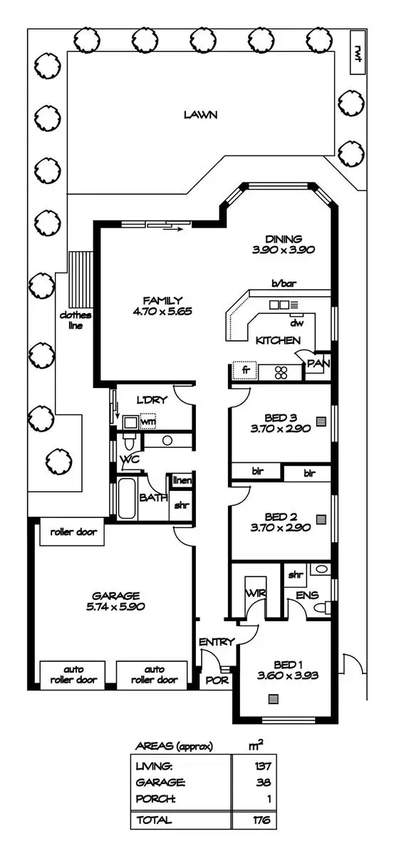 Floorplan of Homely house listing, 29 Pultawilta Avenue, Enfield SA 5085