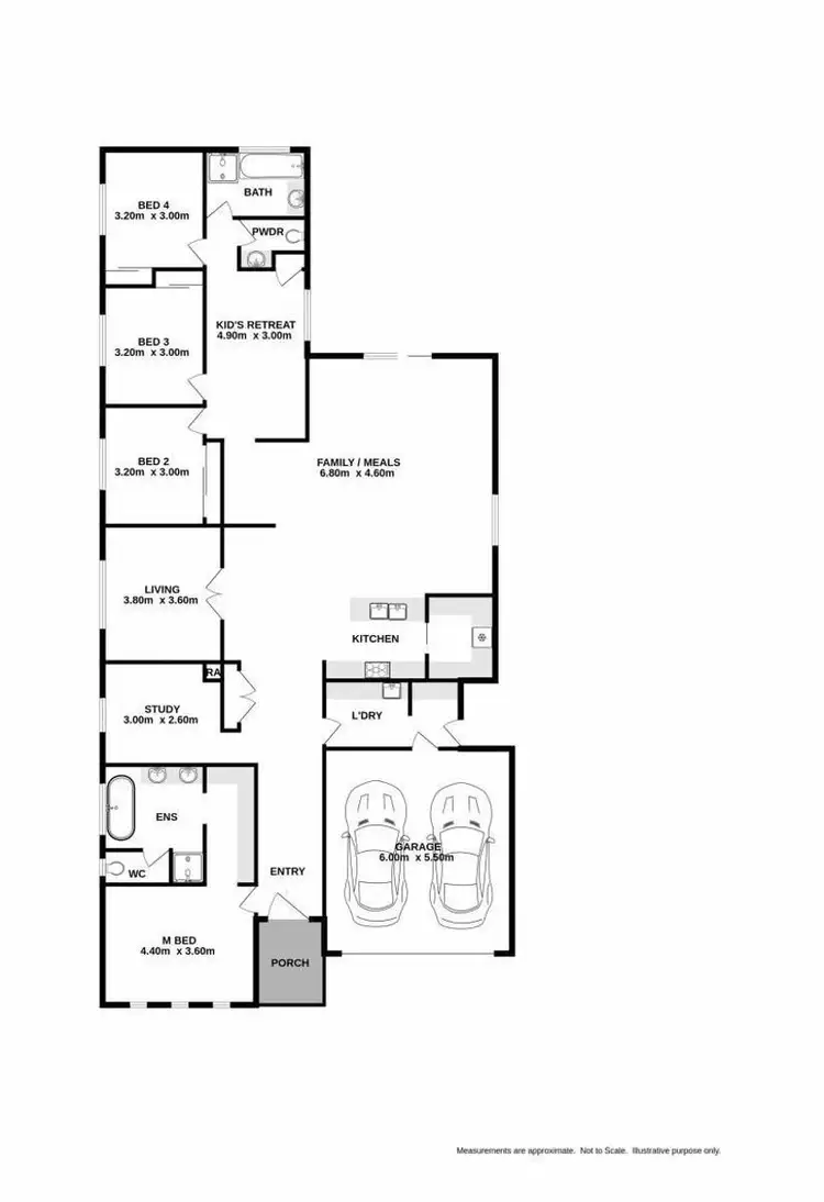 Floorplan of Homely house listing, 1 Lorikeet Close, Thurgoona NSW 2640