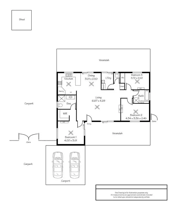 Floorplan of Homely house listing, 45 Pipit Loop, Djugun WA 6725