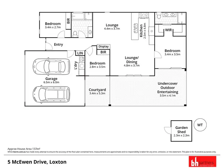 Floorplan of Homely house listing, 5 McEwen Drive, Loxton SA 5333