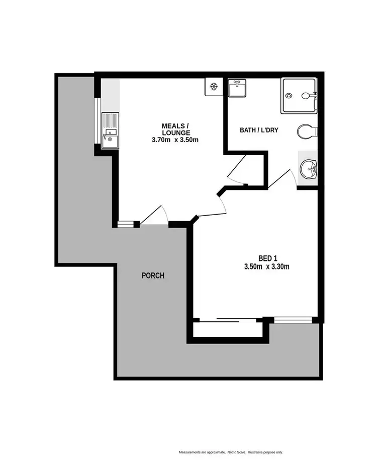 Floorplan of Homely unit listing, 2/7 Severin Court, Thurgoona NSW 2640