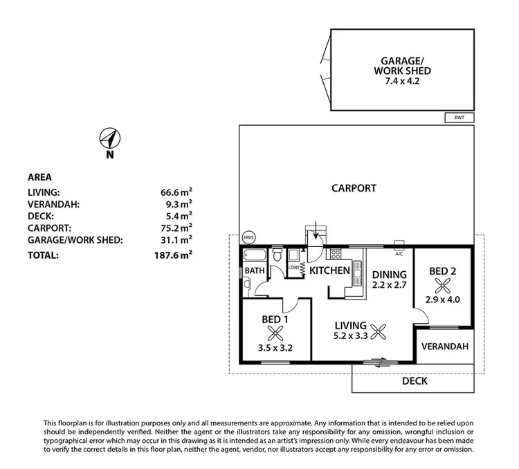 Floorplan of Homely house listing, 621 Cliff View Drive, Wongulla SA 5238