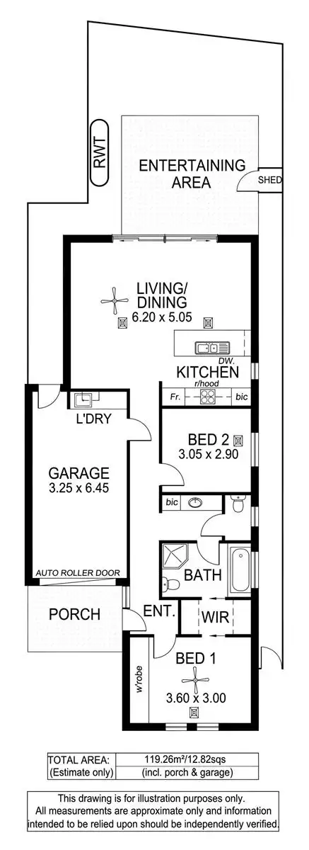 Floorplan of Homely house listing, 304B Oaklands Road, Park Holme SA 5043