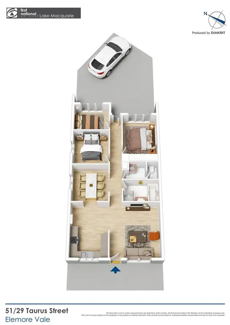 Floorplan of Homely villa listing, 51/29 Taurus Street, Elermore Vale NSW 2287