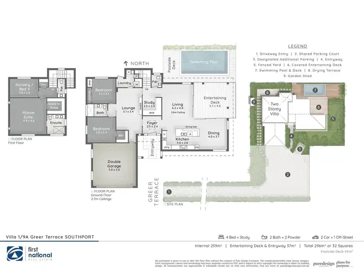 Floorplan of Homely house listing, 1/9A Greer Terrace, Southport QLD 4215