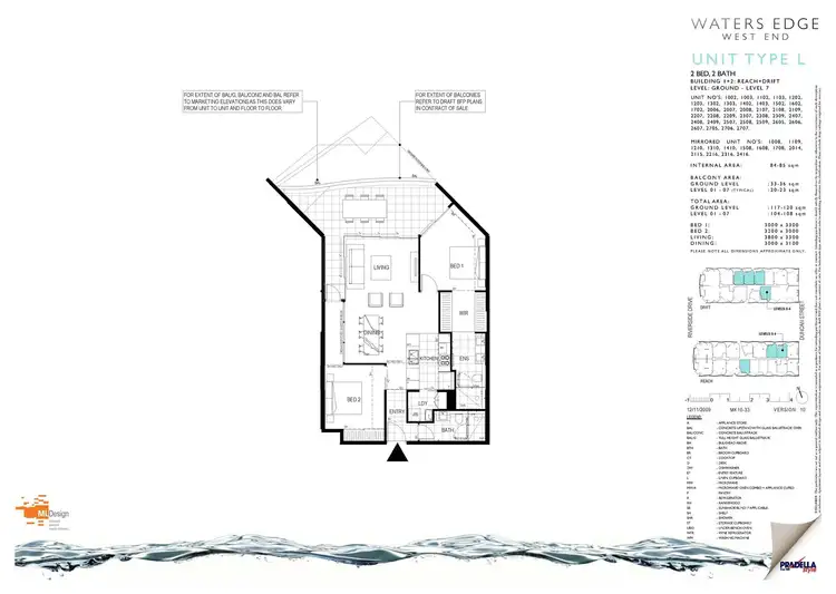 Floorplan of Homely apartment listing, 2409/45 Duncan Street, West End QLD 4101