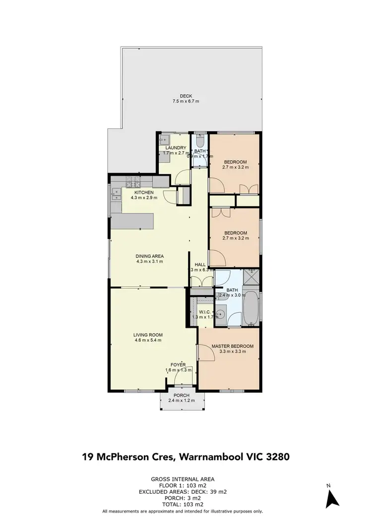 Floorplan of Homely house listing, 19 McPherson Crescent, Warrnambool VIC 3280