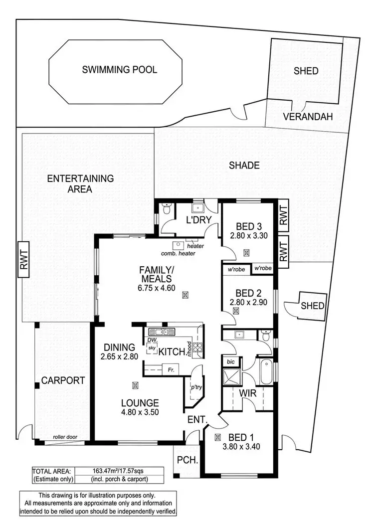 Floorplan of Homely house listing, 28 Kooyonga Way, Morphett Vale SA 5162