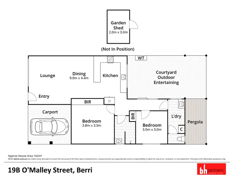 Floorplan of Homely house listing, 19B O'Malley Street, Berri SA 5343