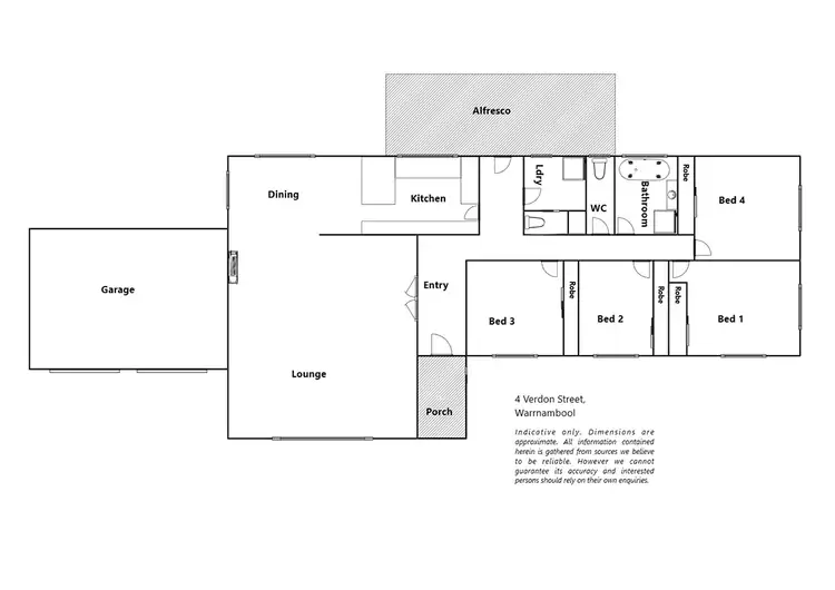 Floorplan of Homely house listing, 4 Verdon Street, Warrnambool VIC 3280