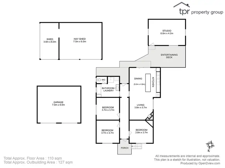 Floorplan of Homely house listing, 60 Cross Road, Nicholls Rivulet TAS 7112