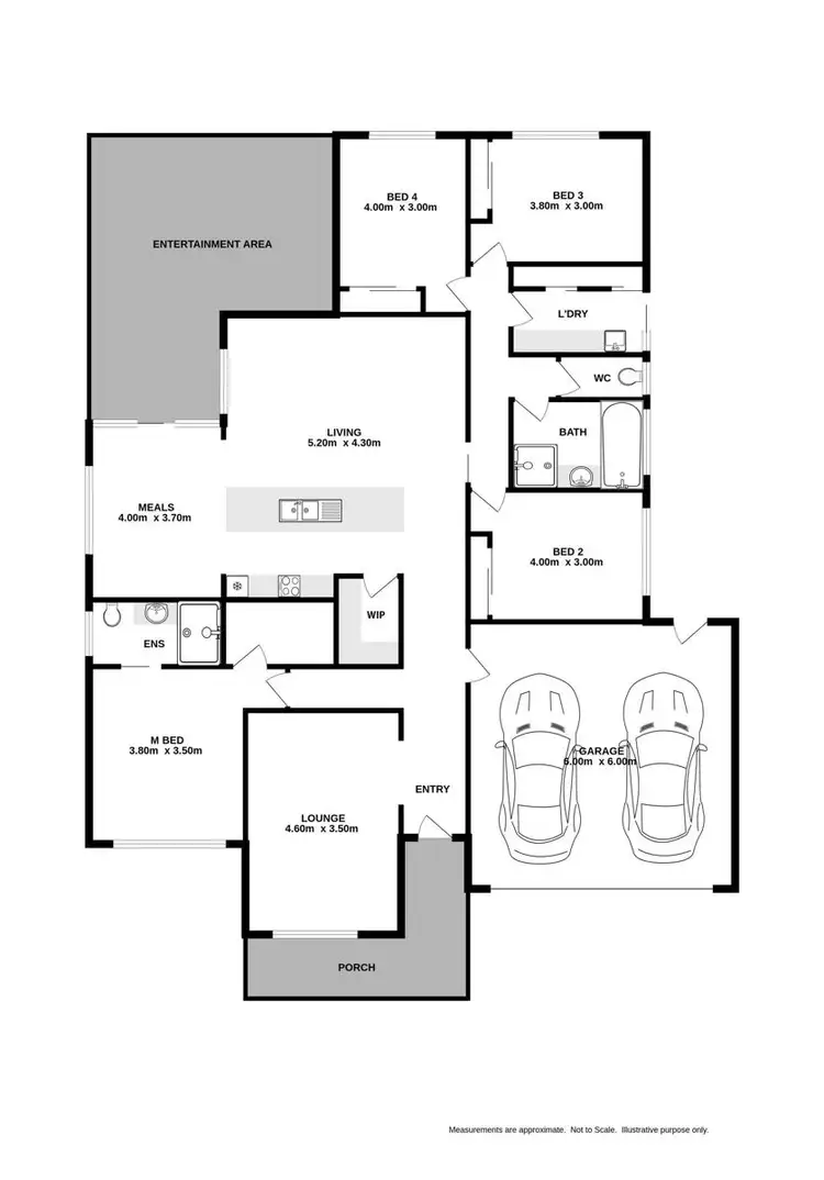 Floorplan of Homely house listing, 43 Kenneth Watson Drive, Bandiana VIC 3691