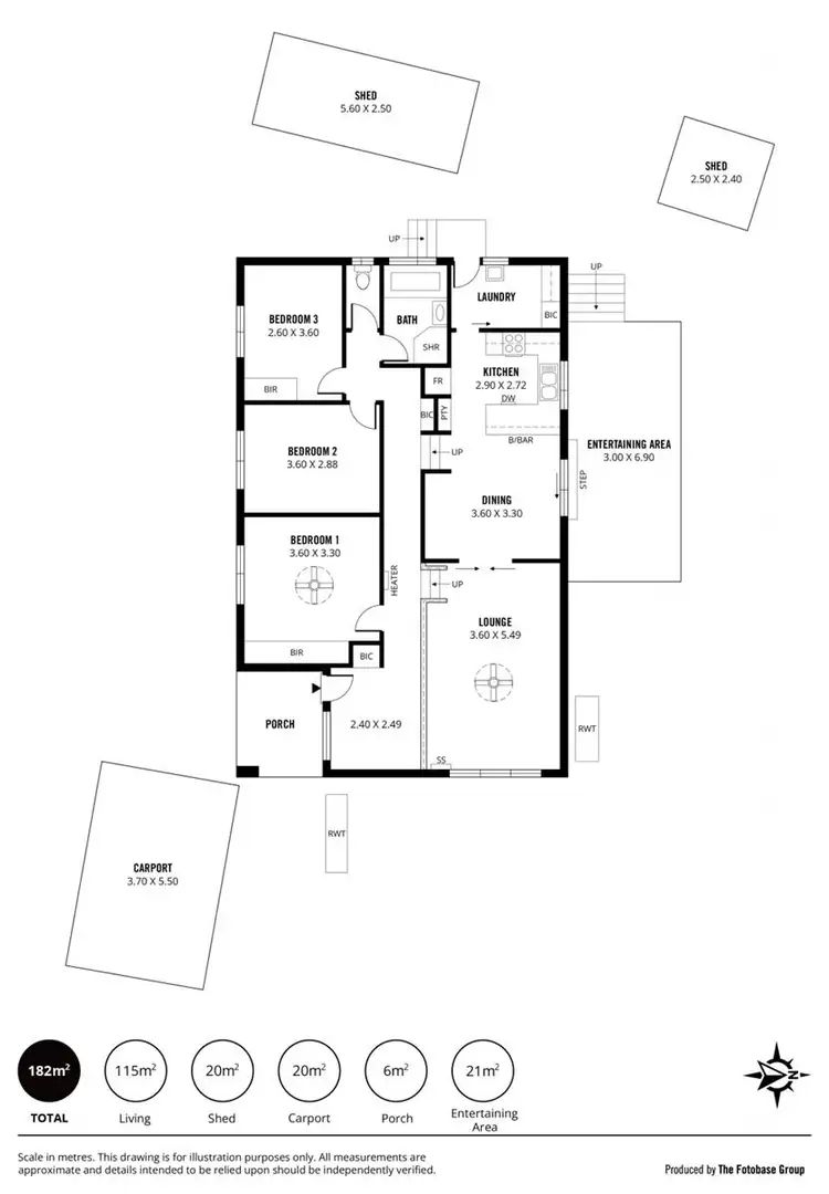 Floorplan of Homely house listing, 8 David Street, Coromandel Valley SA 5051