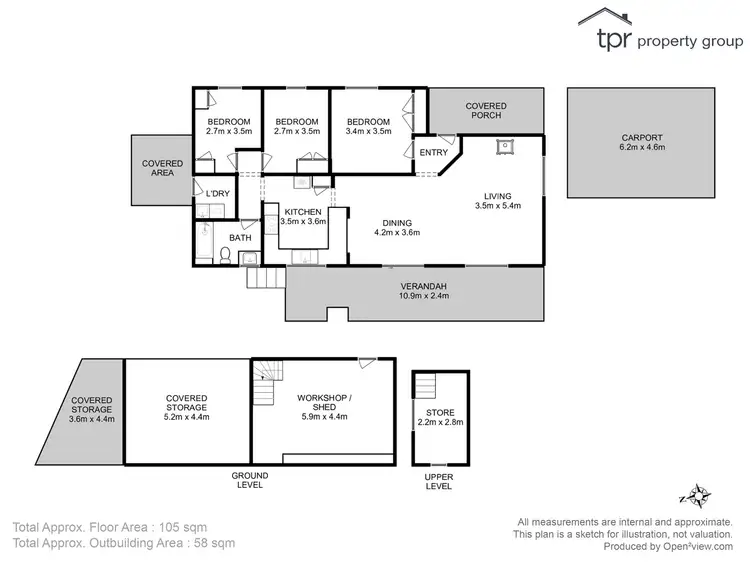 Floorplan of Homely house listing, 4 North Glen Road, Huonville TAS 7109