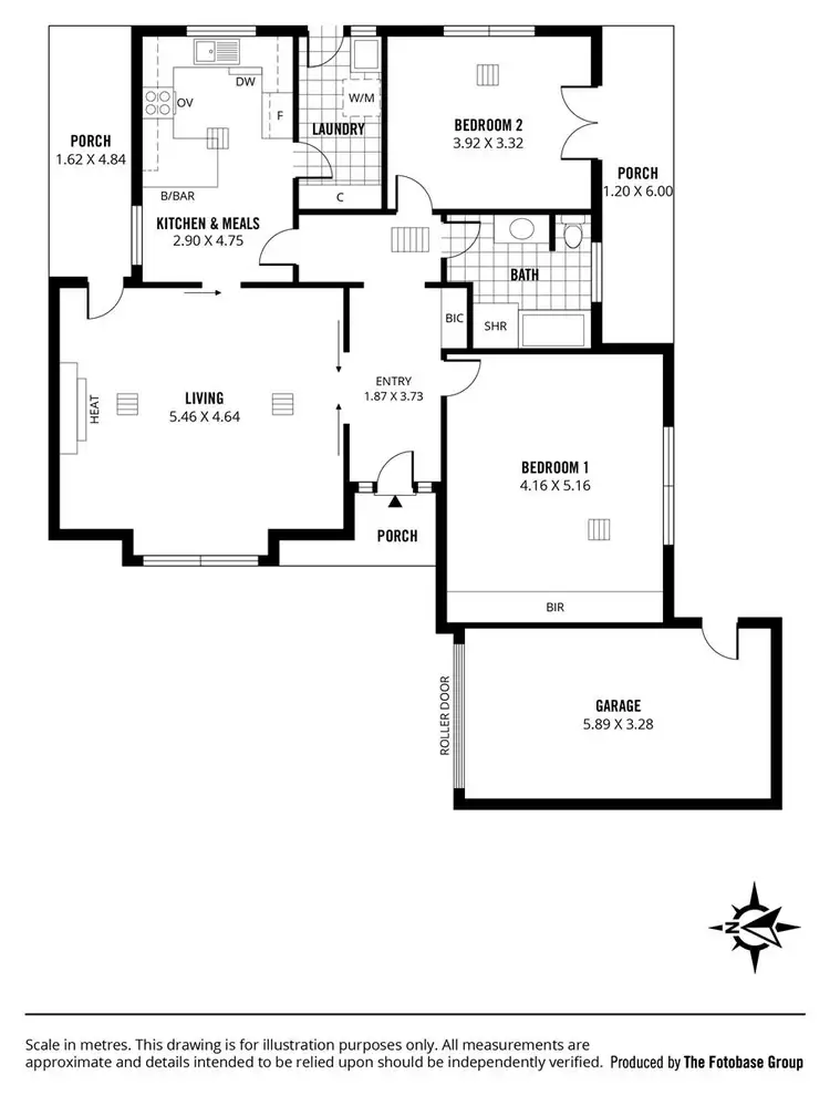 Floorplan of Homely unit listing, 4/52 East Parade, Kingswood SA 5062