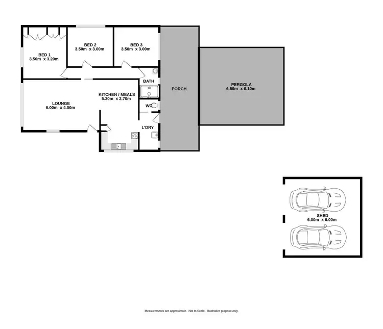 Floorplan of Homely house listing, 1 Gannon Court, Wodonga VIC 3690