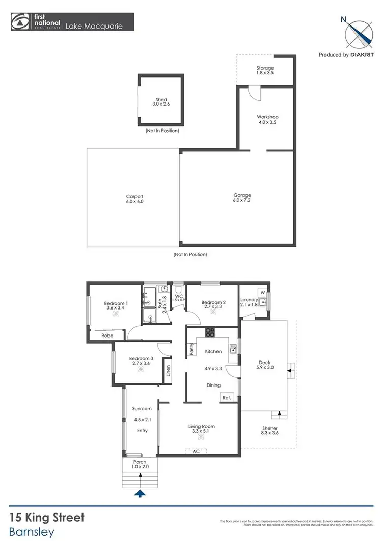 Floorplan of Homely house listing, 15 King Street, Barnsley NSW 2278