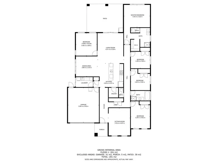 Floorplan of Homely house listing, 16 Loames Street, Wodonga VIC 3690