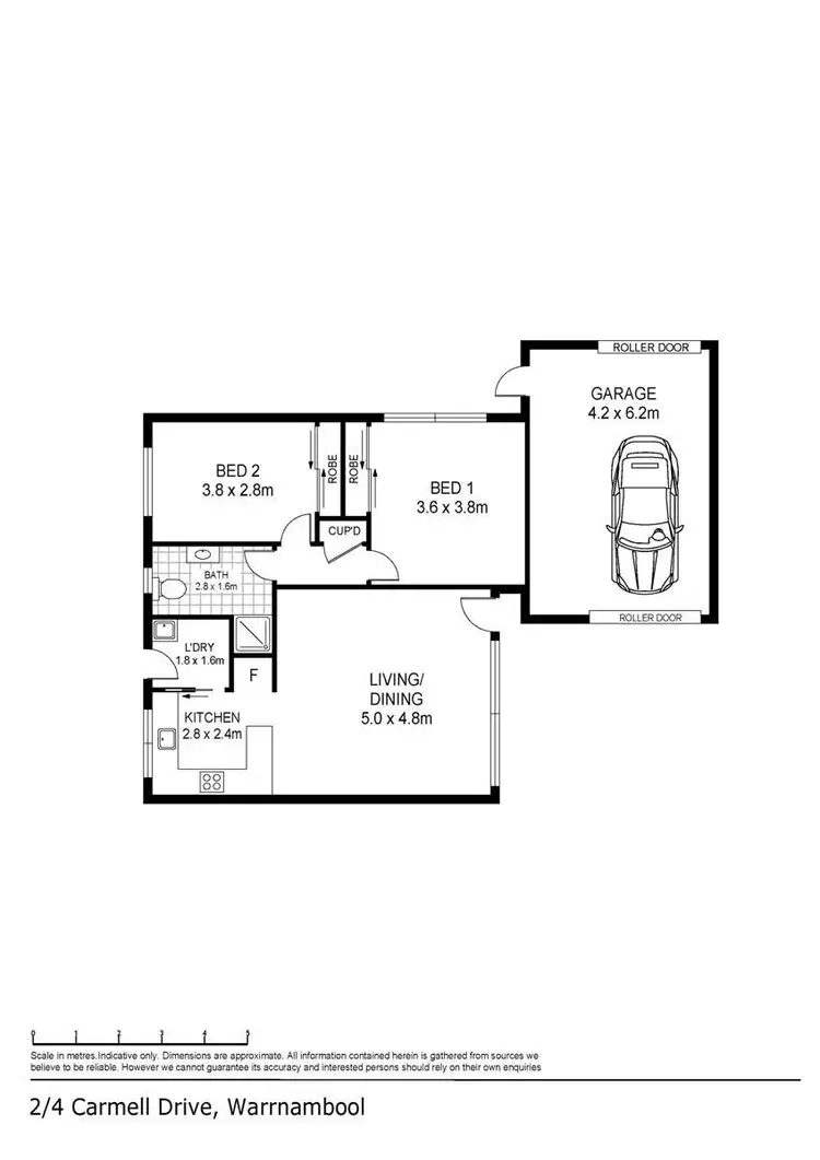 Floorplan of Homely house listing, 2/4 Carmell Drive, Warrnambool VIC 3280