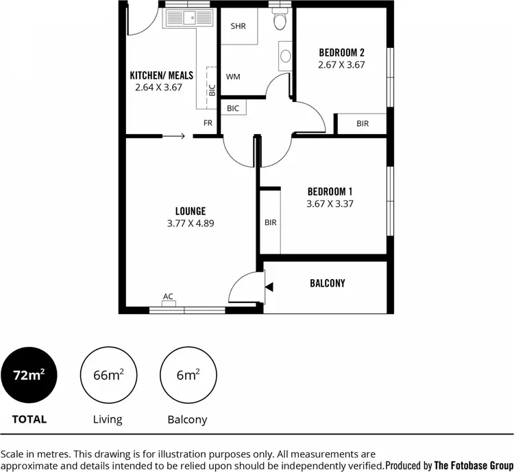 Floorplan of Homely unit listing, 6/17 Birkalla Terrace, Plympton SA 5038