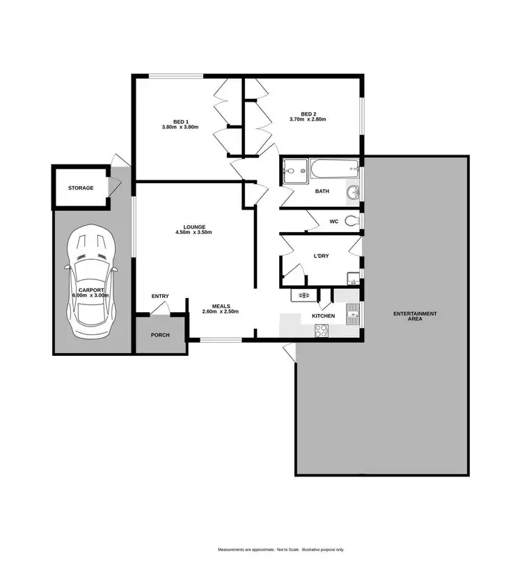 Floorplan of Homely unit listing, 10/5 Cook Place, West Wodonga VIC 3690