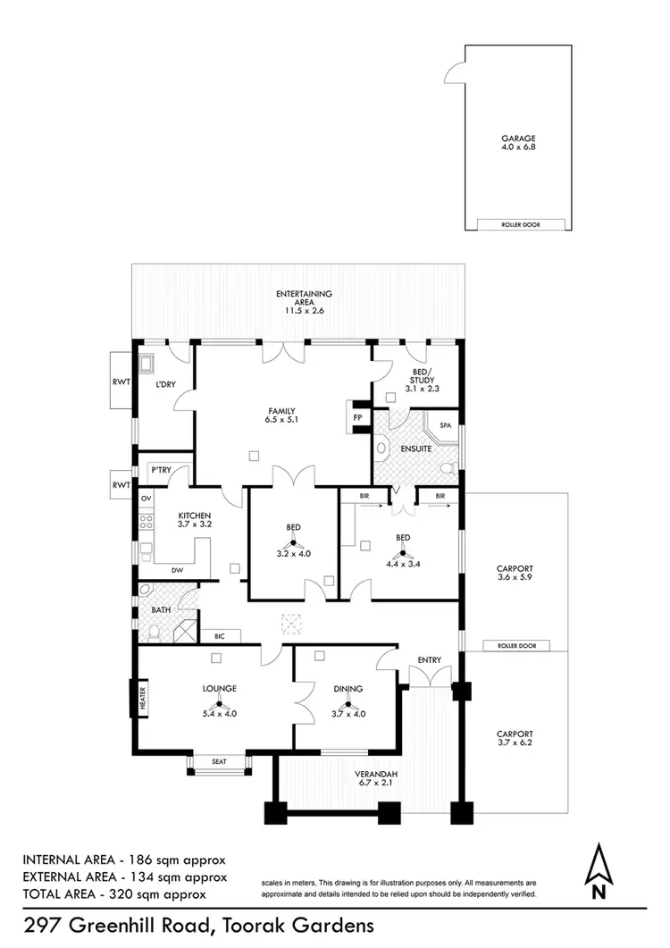 Floorplan of Homely house listing, 297 Greenhill Road, Toorak Gardens SA 5065