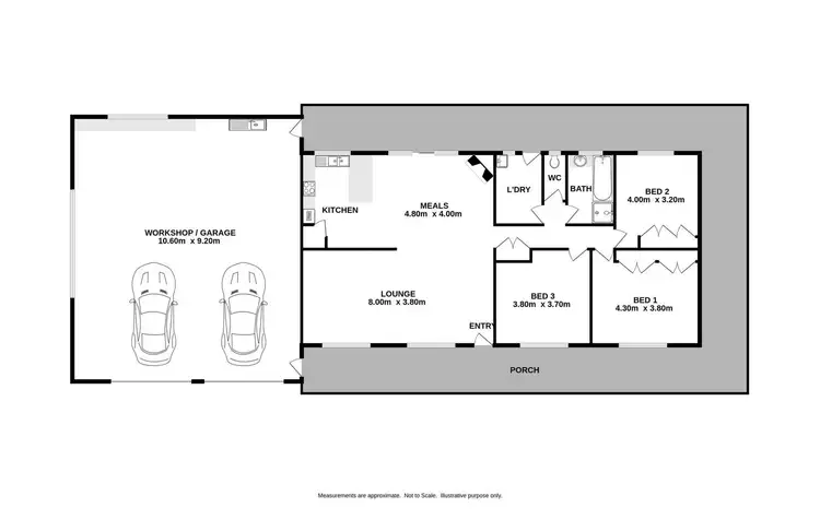Floorplan of Homely house listing, 145 Bank Street, Howlong NSW 2643