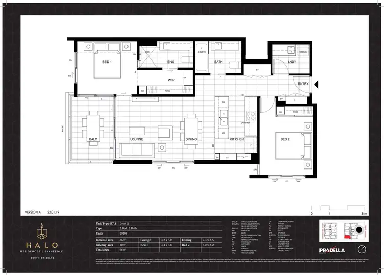 Floorplan of Homely house listing, 20106/33 Manning Street, South Brisbane QLD 4101
