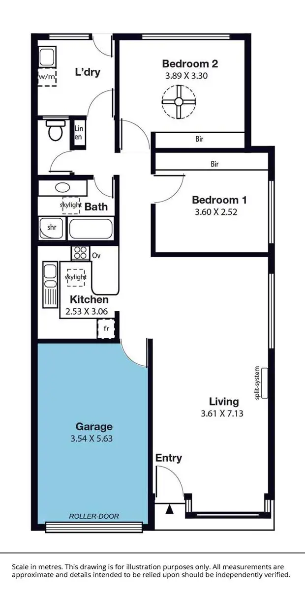 Floorplan of Homely unit listing, 1/10 Maria Street, Melrose Park SA 5039