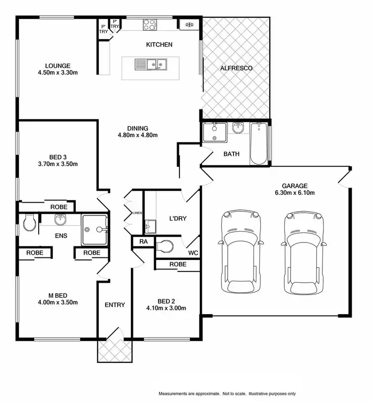 Floorplan of Homely house listing, 11 Hampshire Boulevard, Leneva VIC 3691
